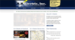 Desktop Screenshot of bhelectric.biz